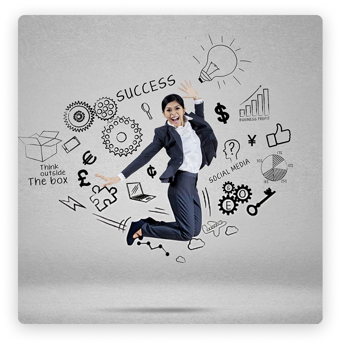 Excited student with admission letter